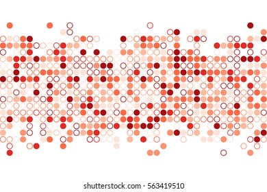 Random circles. Vector background.