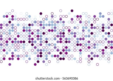 Random circles. Vector background.