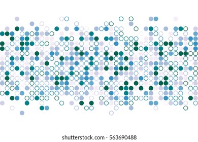 Random circles. Vector background.
