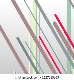 Random Color flowing stripe lines illustration