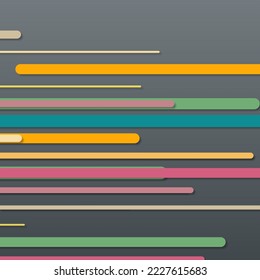 Random Color flowing stripe lines illustration
