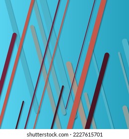 Random Color flowing stripe lines illustration