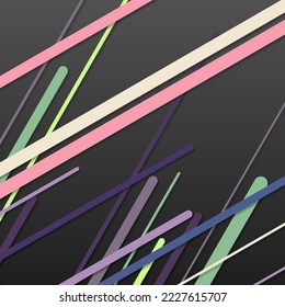 Random Color flowing stripe lines illustration
