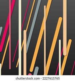 Random Color flowing stripe lines illustration