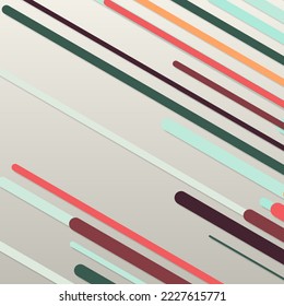 Random Color flowing stripe lines illustration