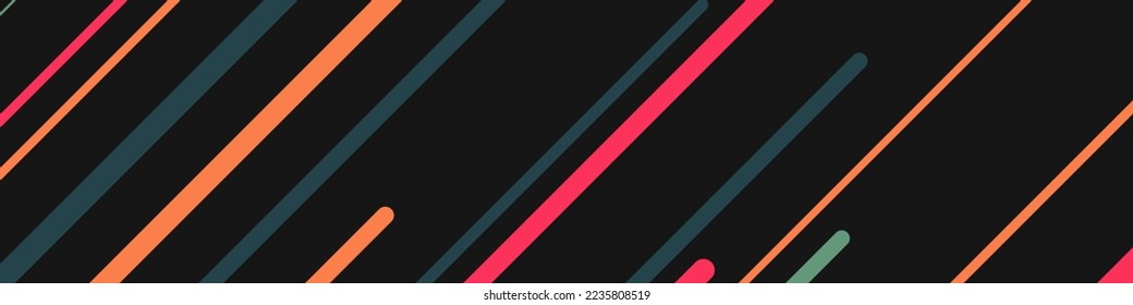 Random Color flowing stripe lines illustration