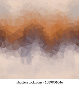 Random colored triangle ombre seamless pattern. Baked earth desert terra cotta colors. Gradient wave repeat vector swatch.