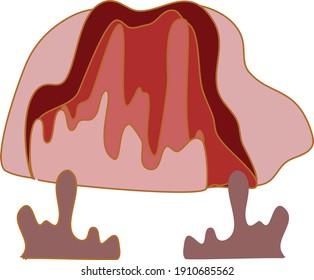 random, colorful abstract vector image illustration