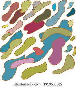 random, colorful abstract vector image illustration