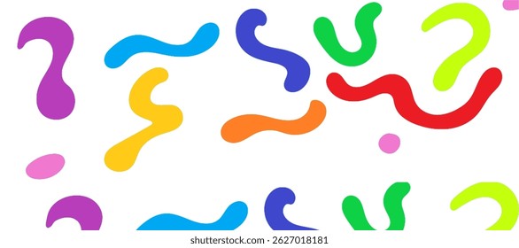 random colorful design for modern layout scribbling design