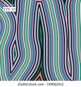 Random colorful lines in vector format. Abstract background or design element.