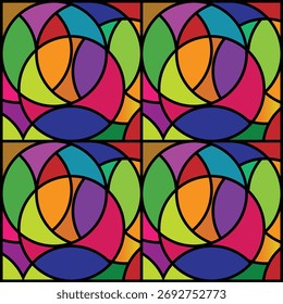 Idea de ilustración de patrón colorido al azar