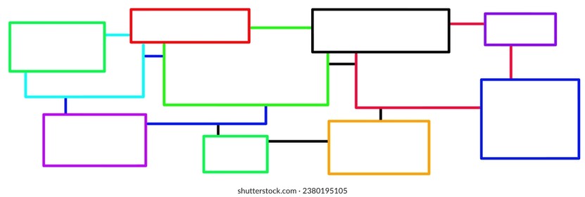 random and colorful rectangular pattern background
