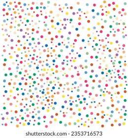 Random colorful Small polka dot seamless pattern background retro vintage vector design