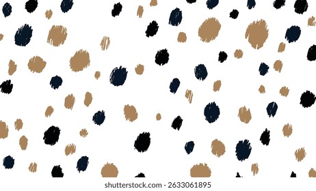 Random colorful Small polka dot seamless pattern transparent background vintage vector design