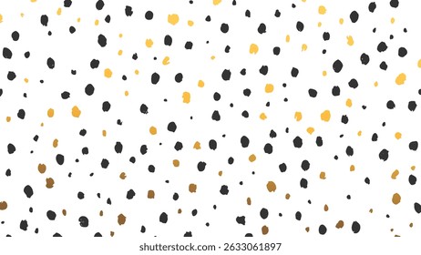 Random colorful Small polka dot seamless pattern transparent background vintage vector design