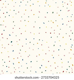 Random colorido pequeno bolinha sem emenda padrão de fundo retro vintage