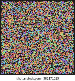 Random colorful squares - vector abstract rainbow background.