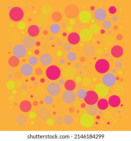 Random Colourful Dot Patten Vector Illustration 