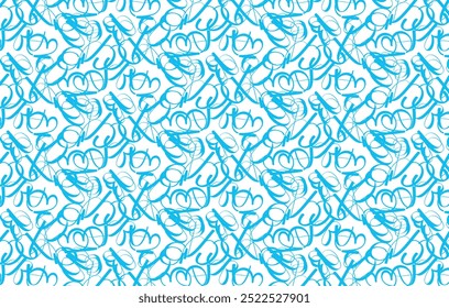 Random colure Font pattern design