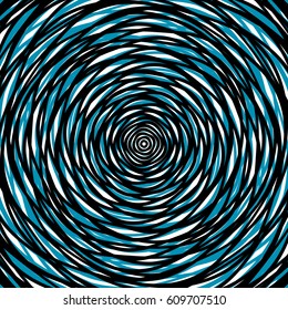 Random concentric circles. Abstract background with irregular circular pattern