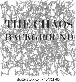 Random connected lines and figures in chaotic order. Abstract background texture