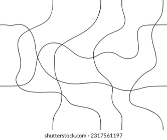 Random continued lines for fabric, background, tile, wallpaper