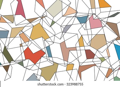 Random cubes pattern