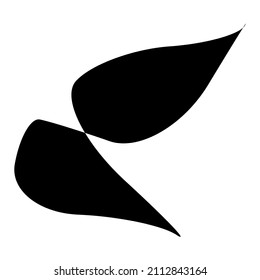 Random curvy, squiggle, freehe und abstrakte Form. Verzerrung, Verformung, Verformungseffektelement