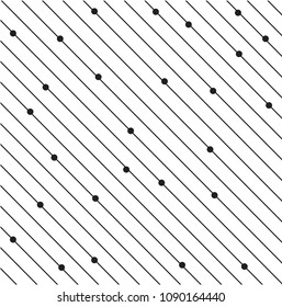 random diagonal lines with polks dots