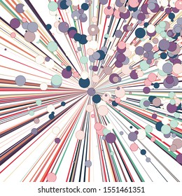 Random Distribution of Colorful Lines Computational Generative Art background illustration