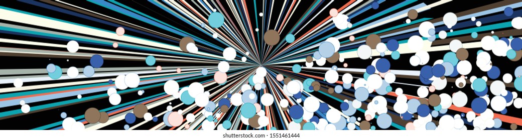 Random Distribution of Colorful Lines Computational Generative Art background illustration