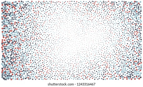 random dot color digital halftone gradient background