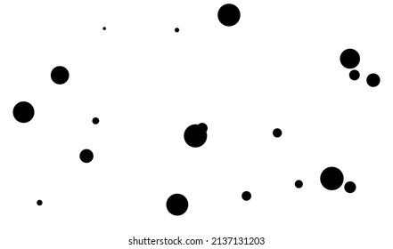 Random dots, circles. Dotted, speckles pattern. Pointillist, pointillism background. Stipple, stippling texture