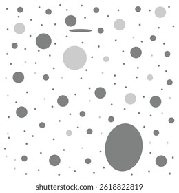 Random dots, circles. Dotted, speckles pattern. Pointillist, pointillism background. Stipple, stippling texture. Vector isolated on white background. EPS 10 .