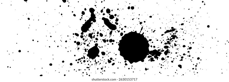 Random dots, circles. Dotted, speckles pattern. Pointillist, pointillism background. Stipple, stippling texture