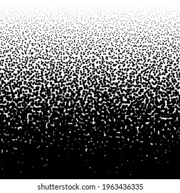 Random dots, circles halftone pattern. Pointillist, pointillism random dotted horizontal, linear screentone element