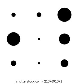 Random dots, circles halftone pattern. Stipple, stippling background. Polkadots, pointillist backdrop