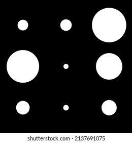 Random dots, circles halftone pattern. Stipple, stippling background. Polkadots, pointillist backdrop