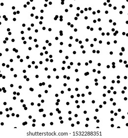 Random dots, random circles pattern, background. Noise halftone. Dispersion, scatter dotted half-tone pointillist design. Noisy particles speckle texture. Abstract geometric circles illustration