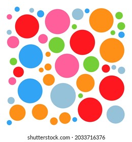 Random dots, circles, specles illustration. Dotted design element