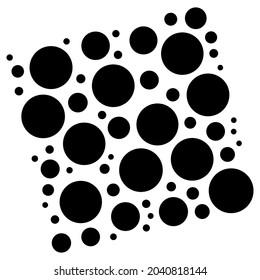 Random dots, circles, specles illustration. Dotted design element