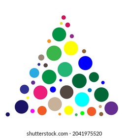 Random dots, circles, specles illustration. Dotted design element
