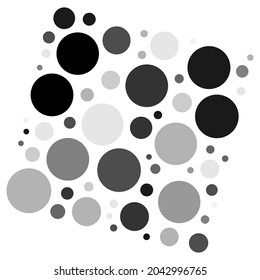 Random dots, circles, specles illustration. Dotted design element