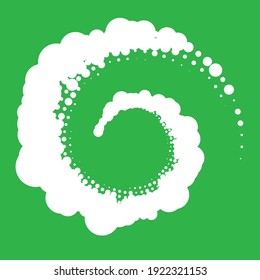 Random dots, circles spiral, swirl, twirl