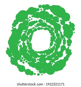 Puntos aleatorios, círculos espirales, giratorios, torrenciales