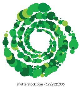 Puntos aleatorios, círculos espirales, giratorios, torrenciales
