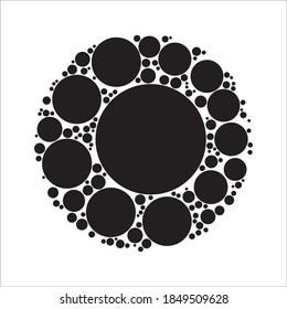 random dots icon vector illustration