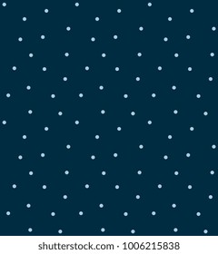 Random dots pattern modern design indigo background. Seamless geometric ornament drops all over motif. Textile printing block fabric, scrap paper vector illustration.