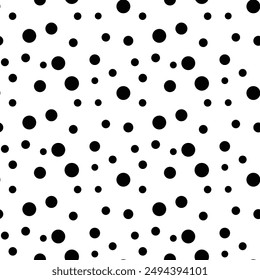 Random dotted pattern seamless. Vector Illustration